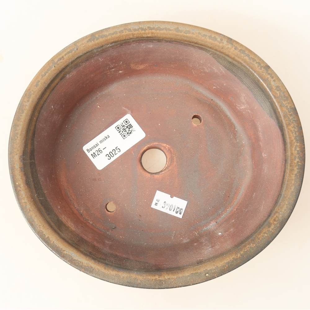 Keramik-Bonsai-Schale, 17,5 × 16,5 × 4,5 cm, Farbe: Braun