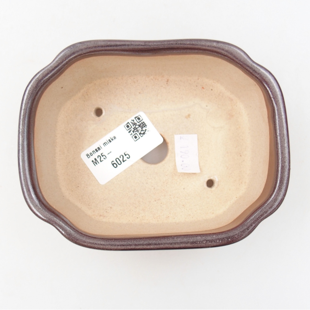 Bonsaischale aus Keramik 15,5 x 12 x 6 cm, Farbe blau