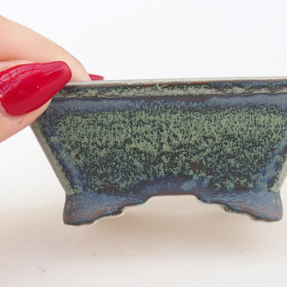 Mini-Bonsaischale 8,5 x 7,5 x 4 cm, grün