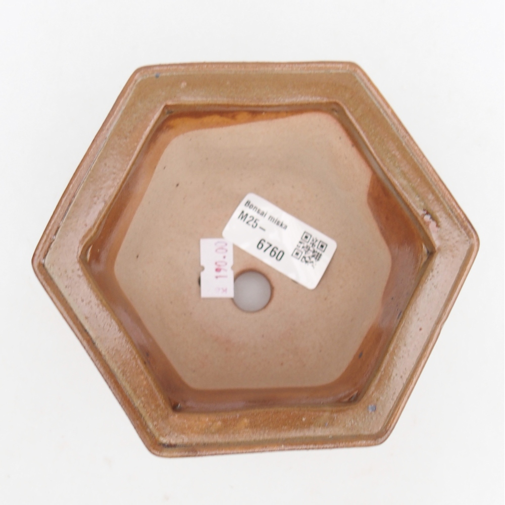 Bonsaischale aus Keramik 13 x 11,5 x 8 cm, braun