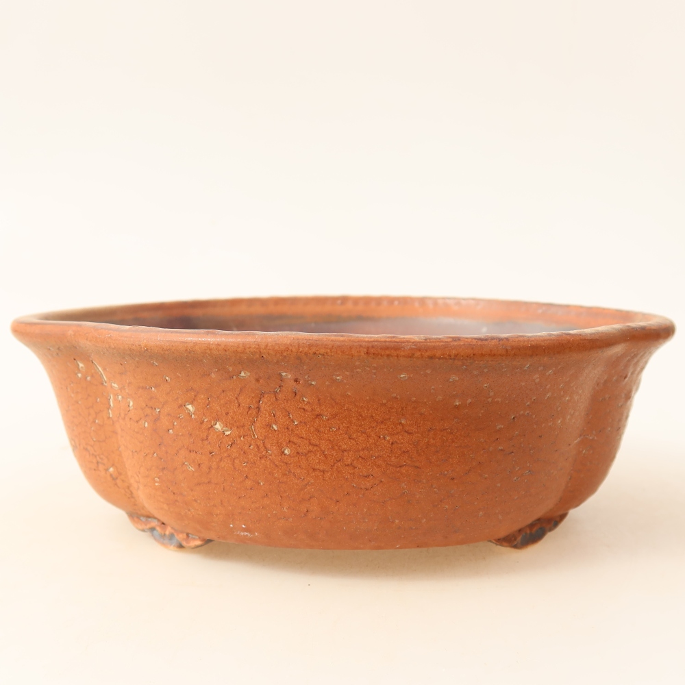 Keramik-Bonsai-Schale 18,5 x 16,5 x 6 cm, Farbe: Braun