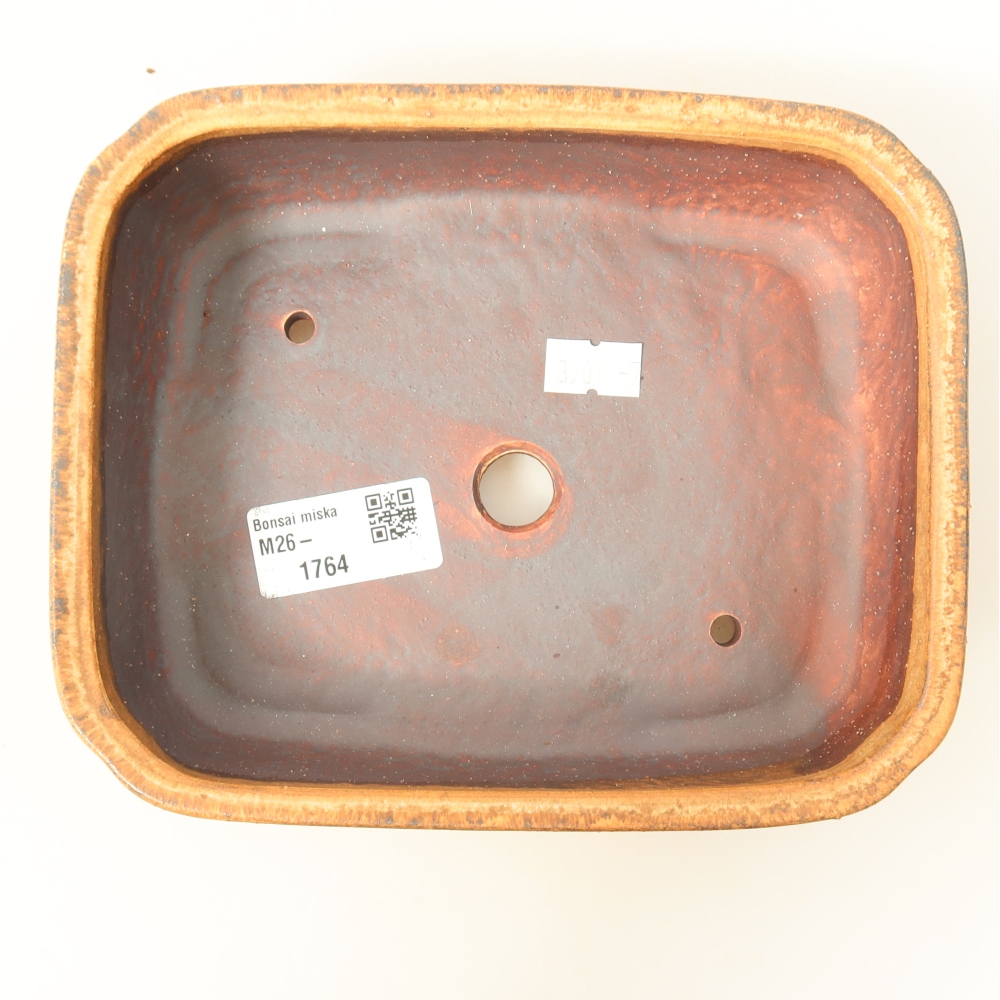 Keramik-Bonsai-Schale 18 x 15 x 6 cm, Farbe: Rosa