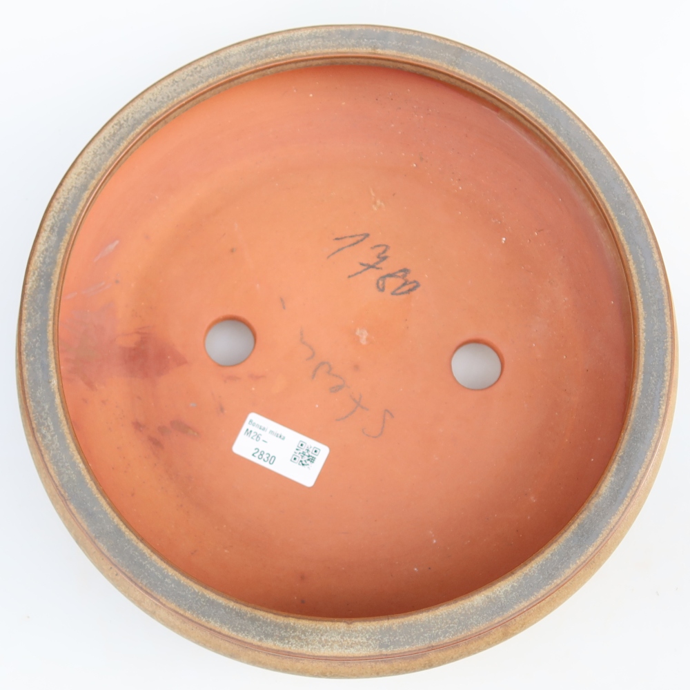 Keramikschale  27 x 27 x 7,5 cm, Farbe: Braun