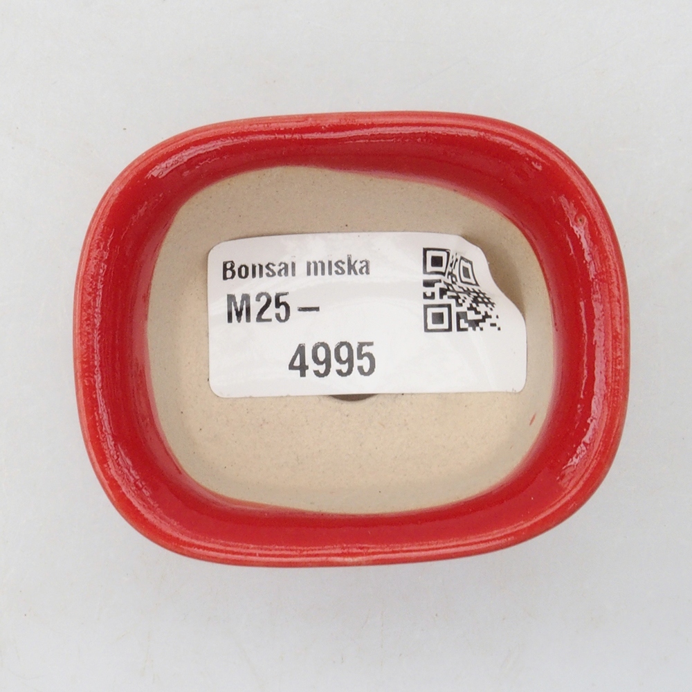 Mini-Bonsaischale 5,5 x 4,5 x 3 cm, Farbe rot