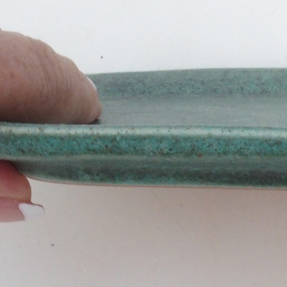 Keramikschale H51 -18,5 x 14,5 x 1 cm - grün