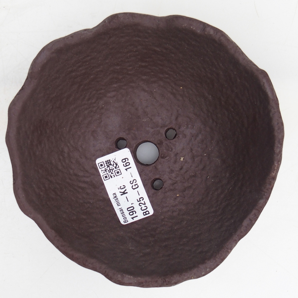 Keramikschale 13 x 13 x 5,5 cm , Farbe braun