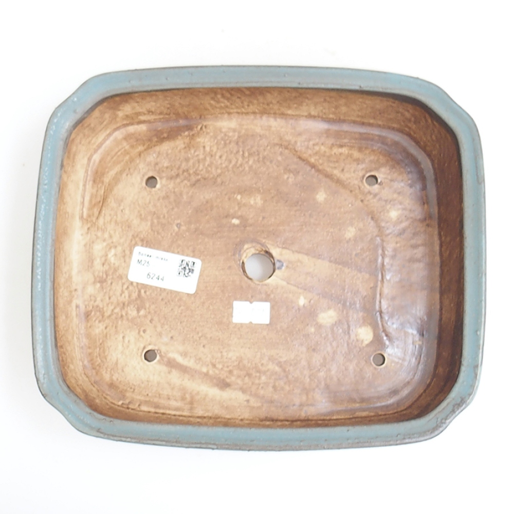 Bonsaischale aus Keramik 24 x 20,5 x 6 cm, Farbe blau