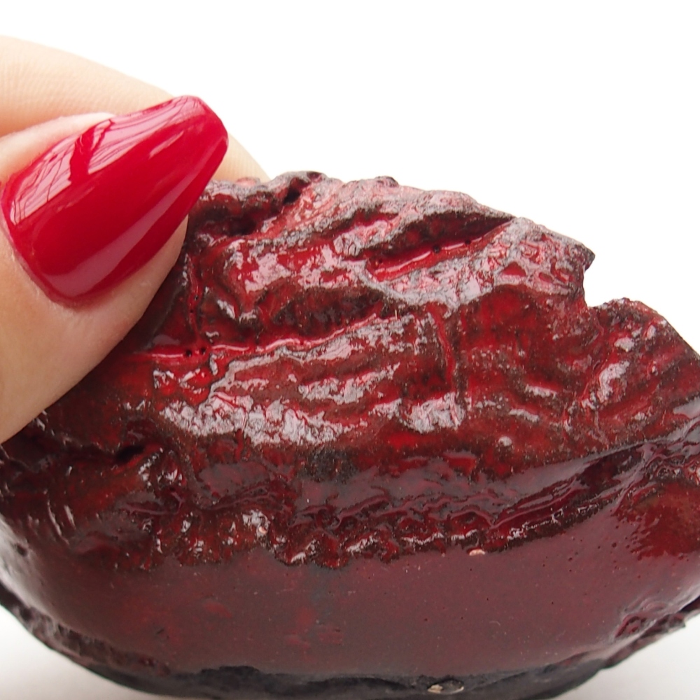 Keramikschale 9 x 7 x 4,5 cm , Farbe rot