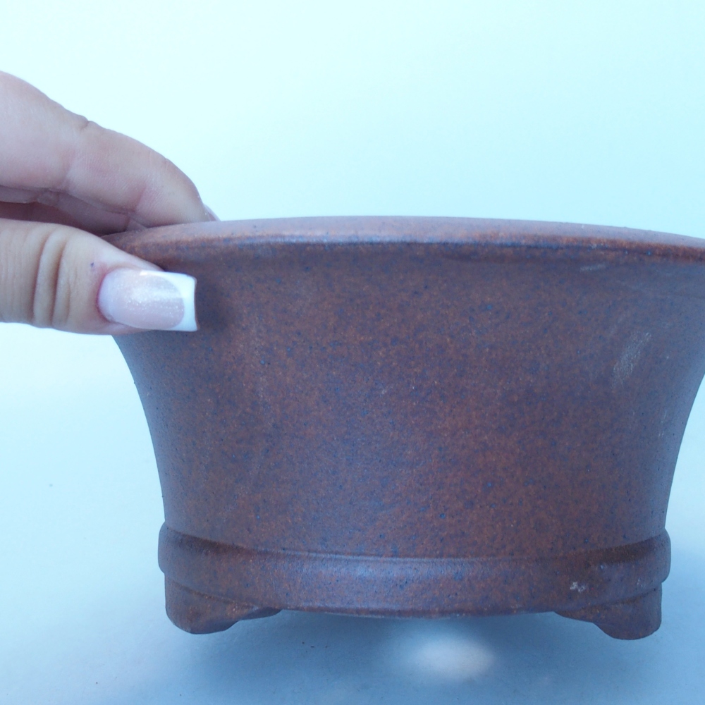 Schale 19 x 19 x 9 cm braun