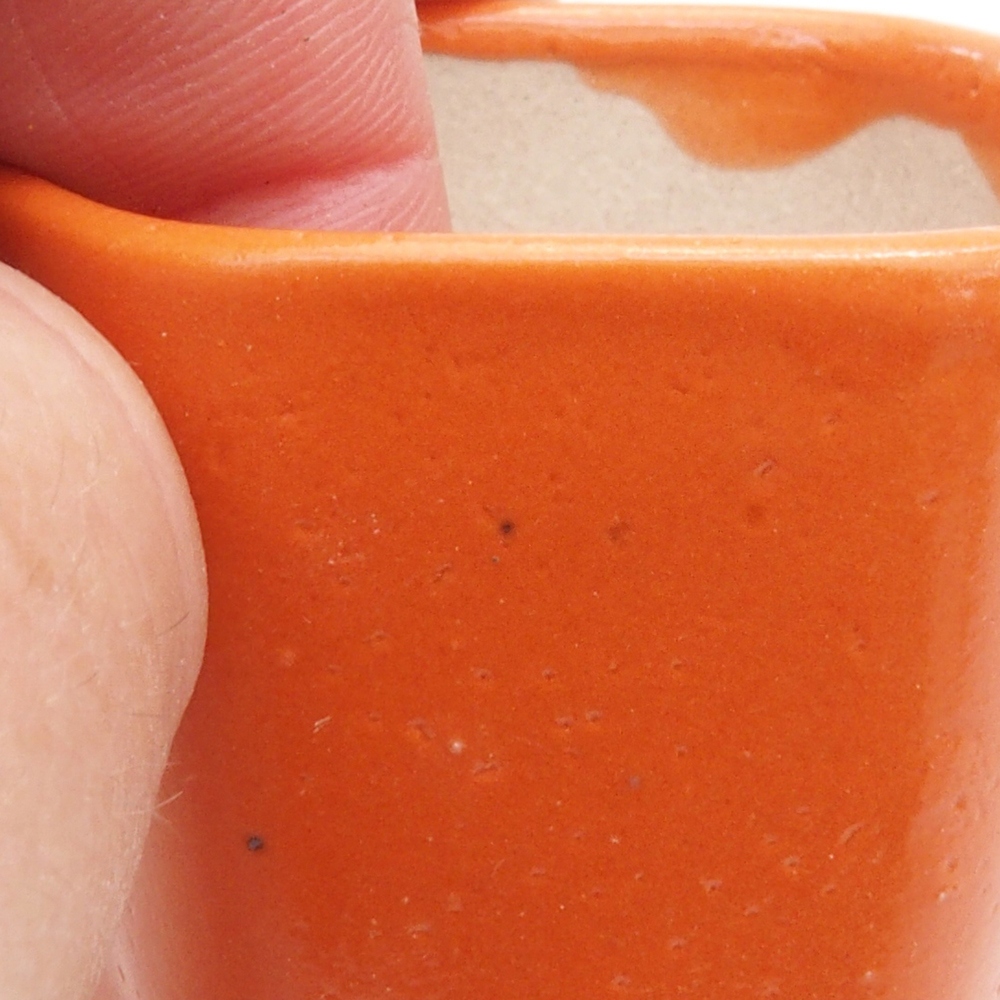 Mini-Bonsaischale 5 x 5 x 5 cm, orange