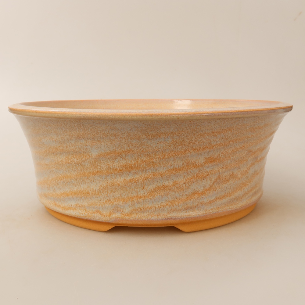 Keramik-Bonsai-Schale 26 x 26 x 9,5 cm, Farbe: Beige