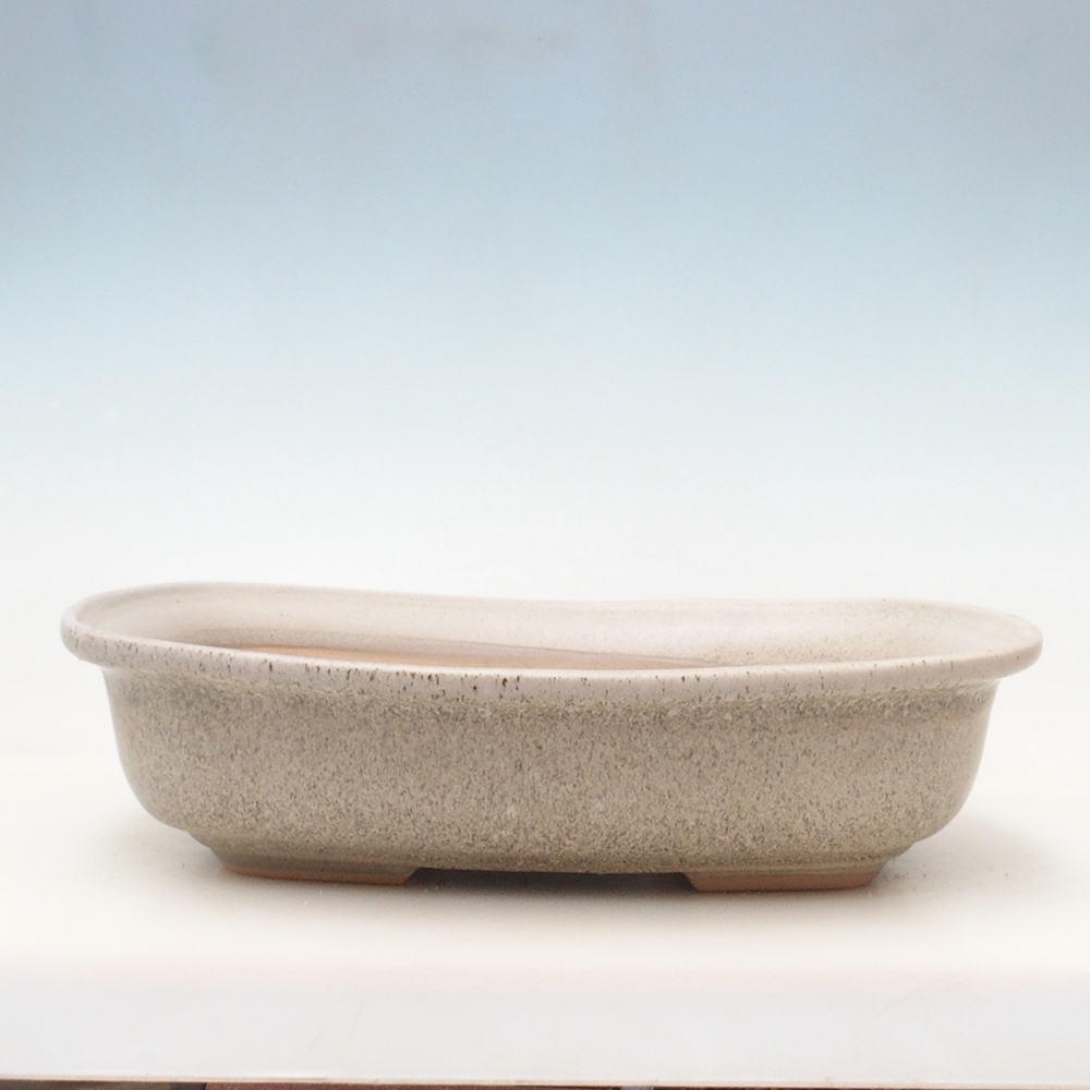 Bonsaischale H10 - 37 x 28 x 9 cm - beige