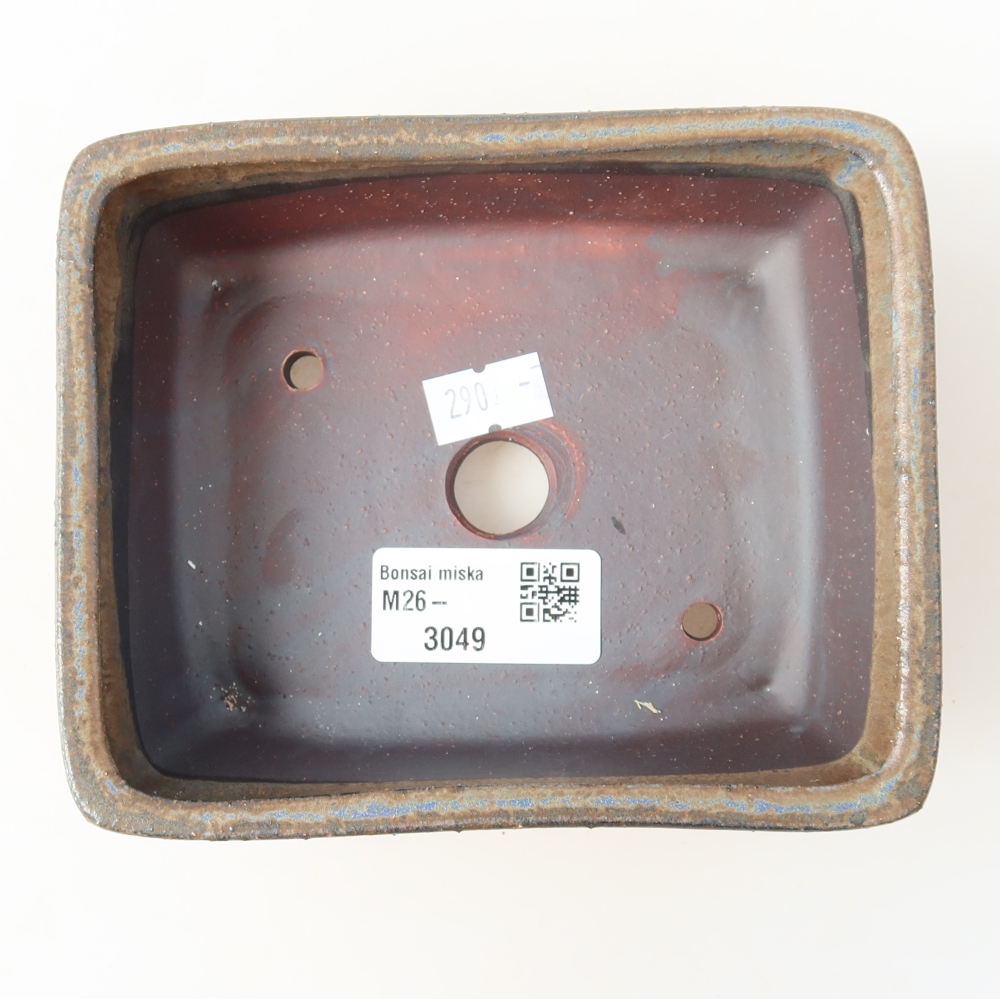 Keramik-Bonsai-Schale 13,5 x 11 x 5 cm, Farbe: braun