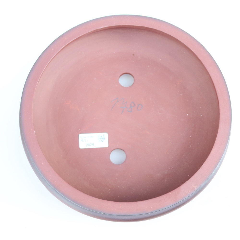Keramikschale  27 x 27 x 7,5 cm, Farbe: Ziegelrot