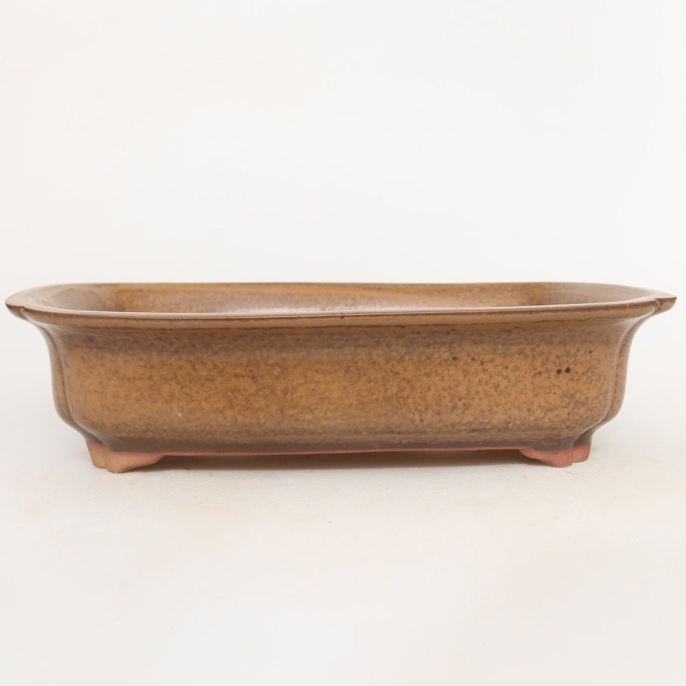 Keramikschale  24 x 17 x 6 cm, Farbe: braun