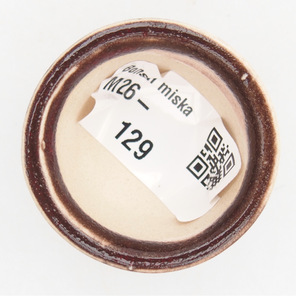 Mini-Bonsaischale 4 x 4 x 2,5 cm, Farbe rot