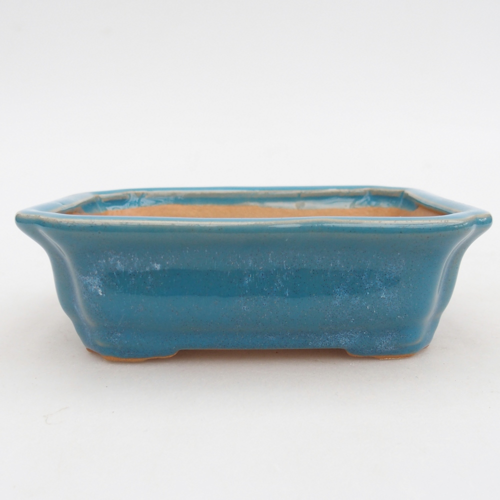 Bonsaischale aus Keramik 14 x 11 x 4 cm, Farbe blau