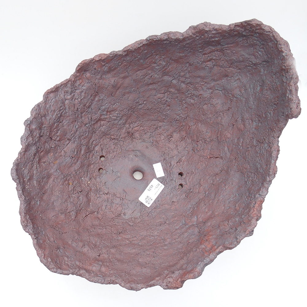 Keramikschale 31 x 30 x 23 cm , Farbe braun