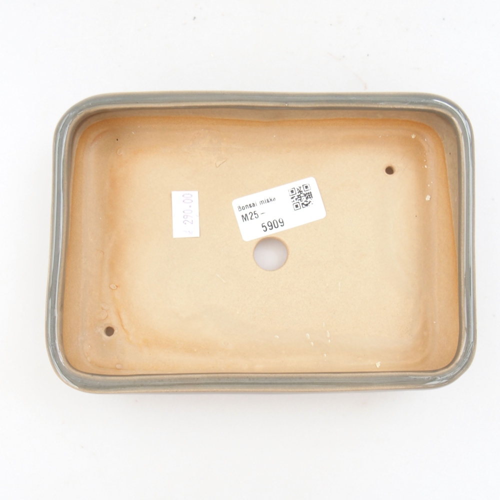 Bonsaischale aus Keramik 15,5 x 12 x 6 cm, Farbe blau