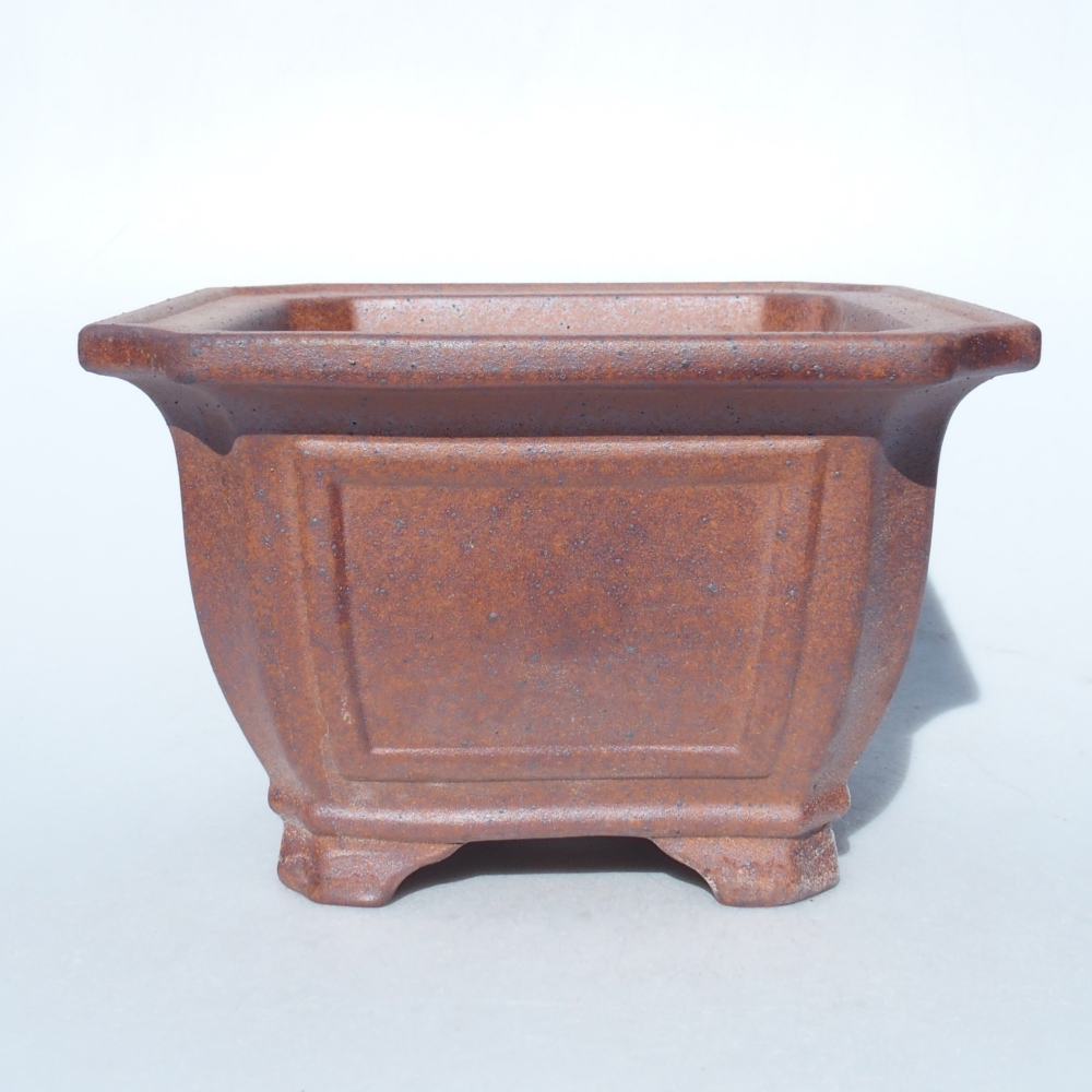 Schale 18 x 18 x 11,5 cm braun
