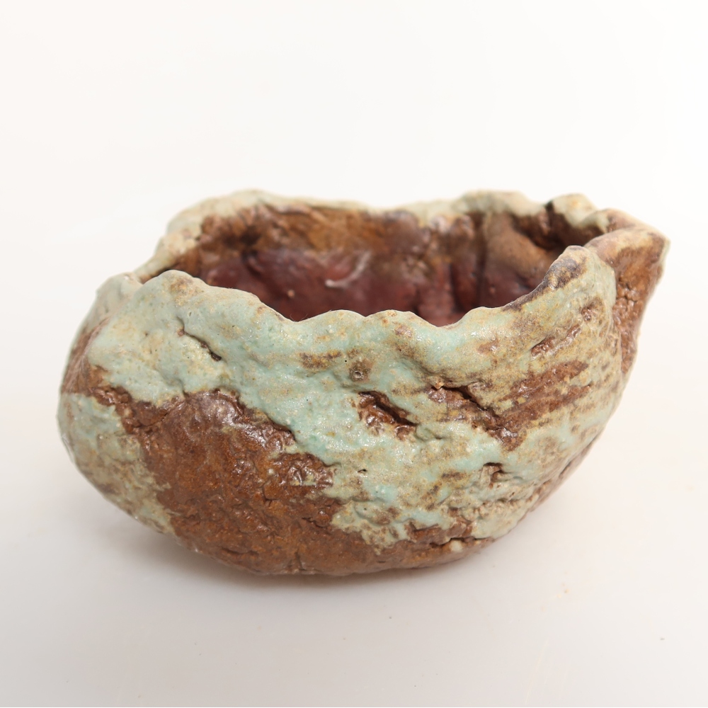 Keramikschale  7,5 x 7,5 x 4,5 cm, Farbe: grün