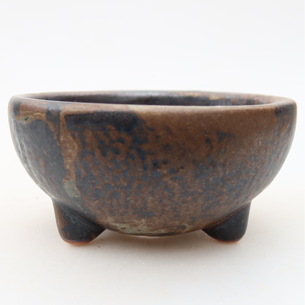 Bonsaischale aus Keramik 10 x 10 x 5 cm, braun