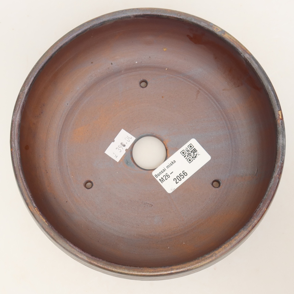 Keramik-Bonsai-Schale 17 x 17 x 5,5 cm, Farbe: braun