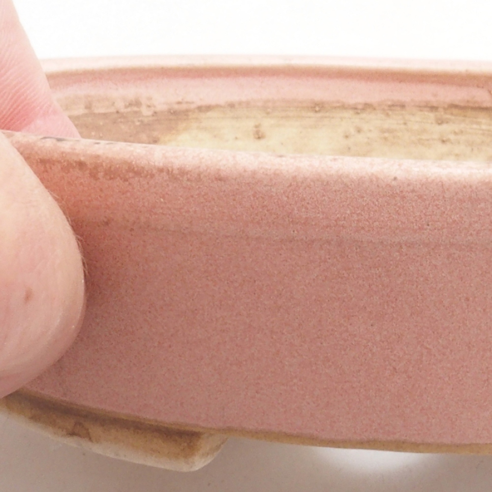 Bonsaischale aus Keramik 10 x 8,5 x 4 cm, braun