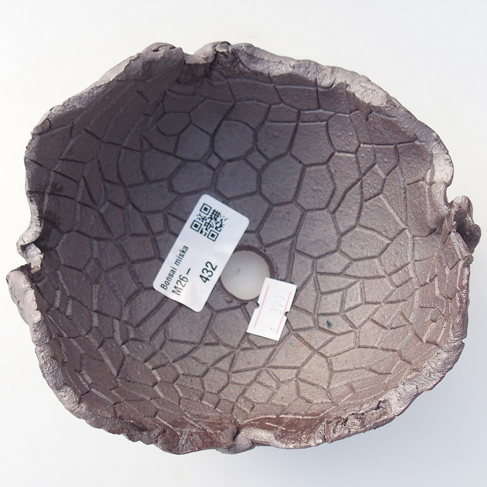 Keramikschale 13 x 13 x 10 cm , Metallic-Farbe