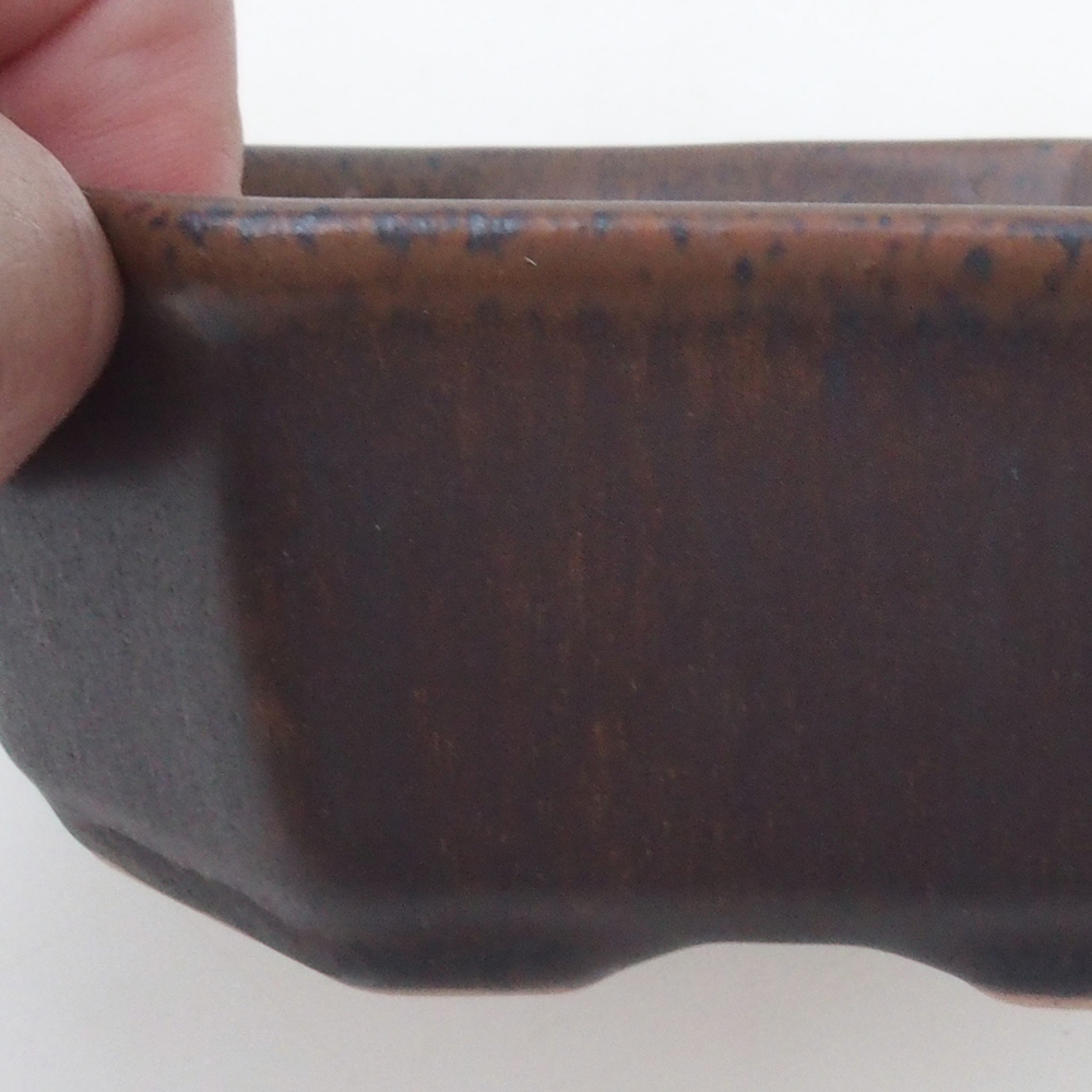 Bonsaischale H13 - 12,5 x 12,5 x 4,5 cm - blau