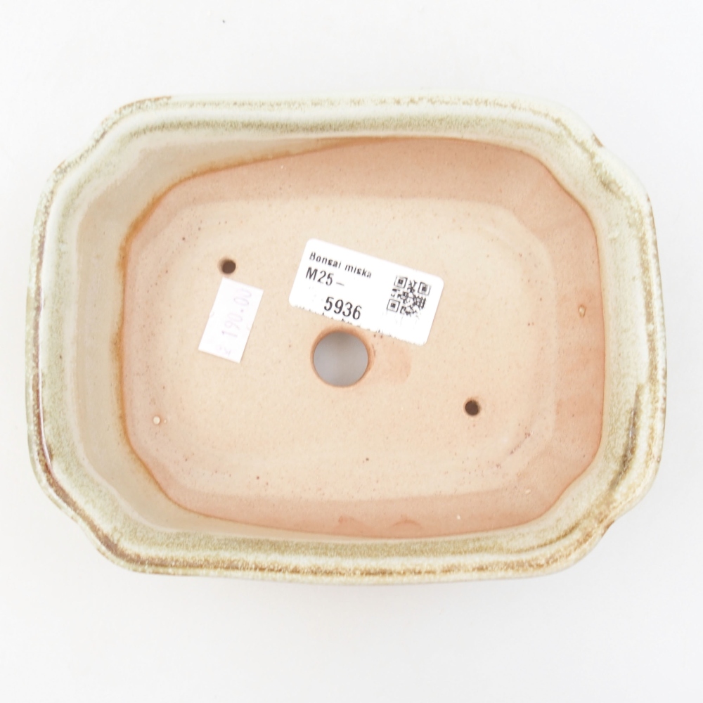 Bonsaischale aus Keramik 15,5 x 12 x 6 cm, Farbe blau