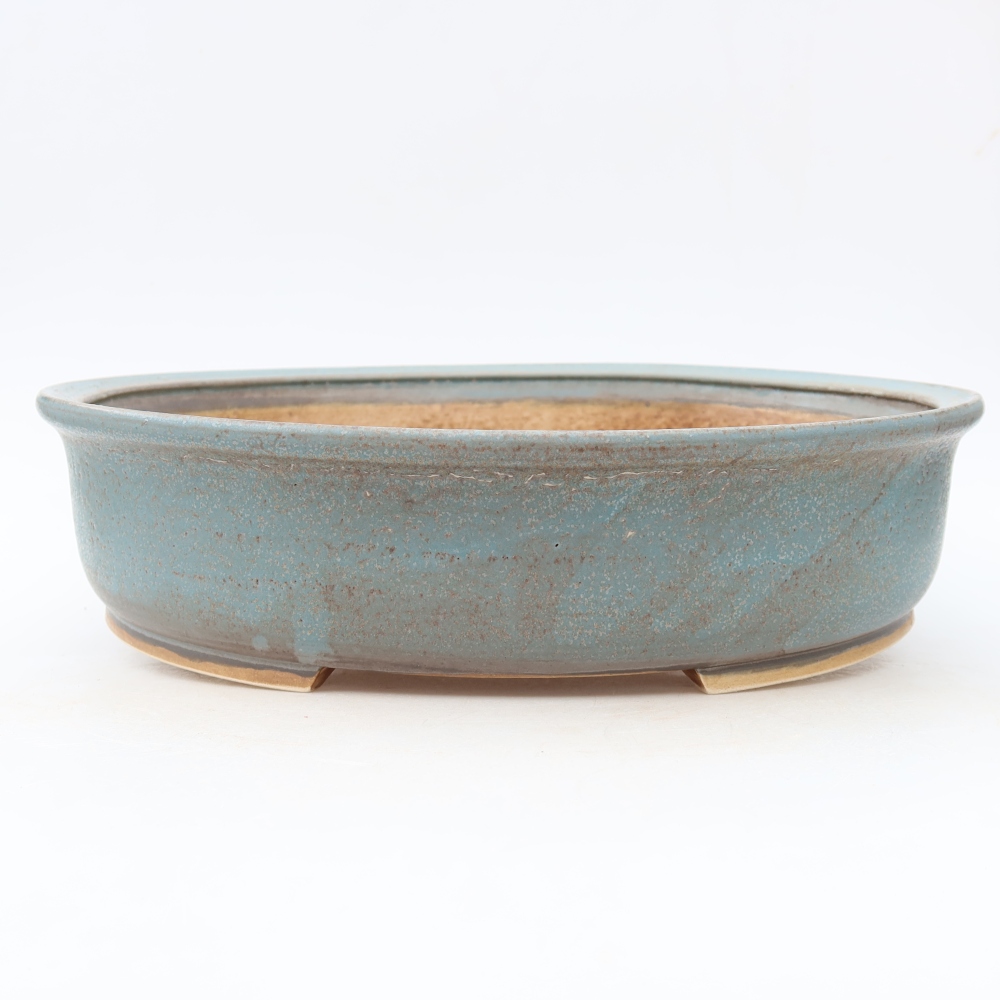 Keramik-Bonsai-Schale, 31 x 27 x 7,5 cm, Farbe: Blau
