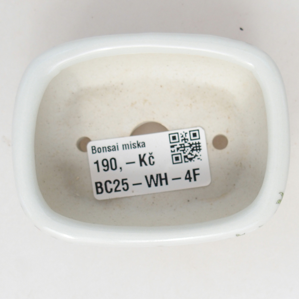 Mini-Bonsaischale 8 x 6 x 3 cm, weiß