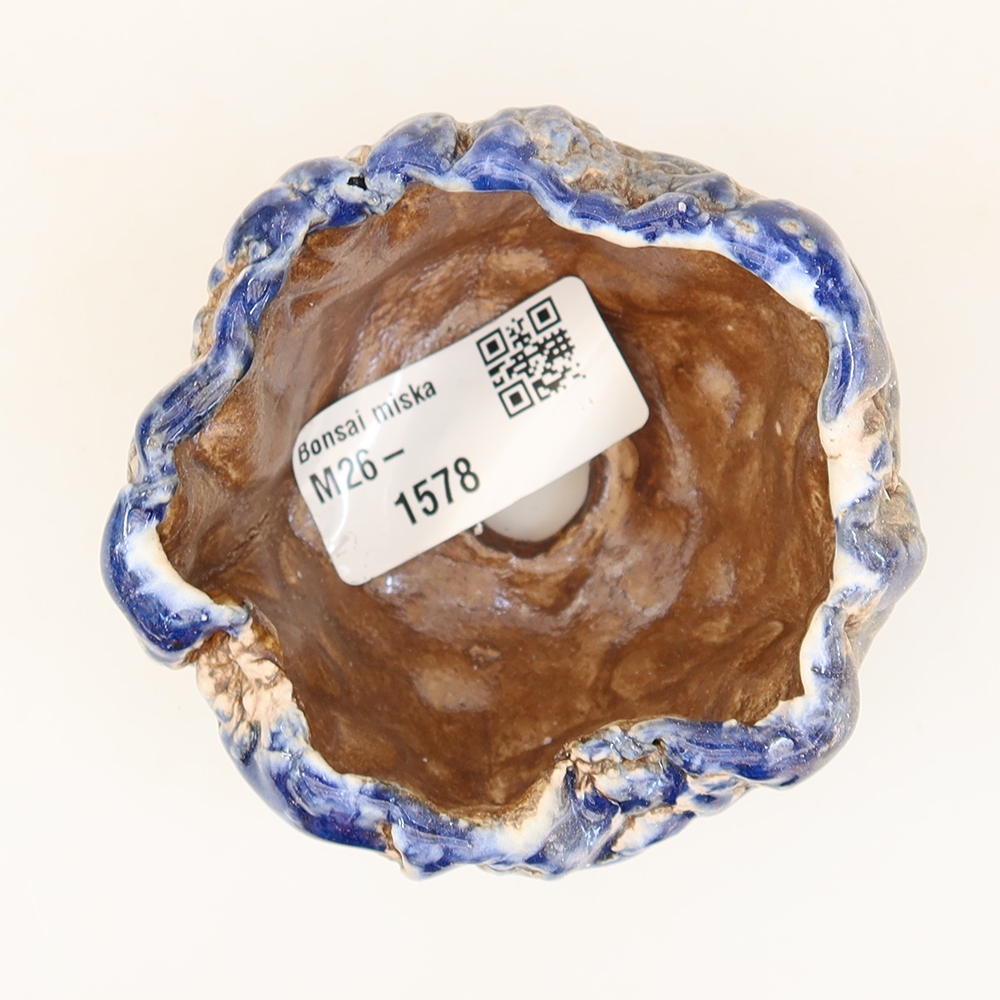Keramikschale  6 x 6 x 4,5 cm, Farbe: Blau