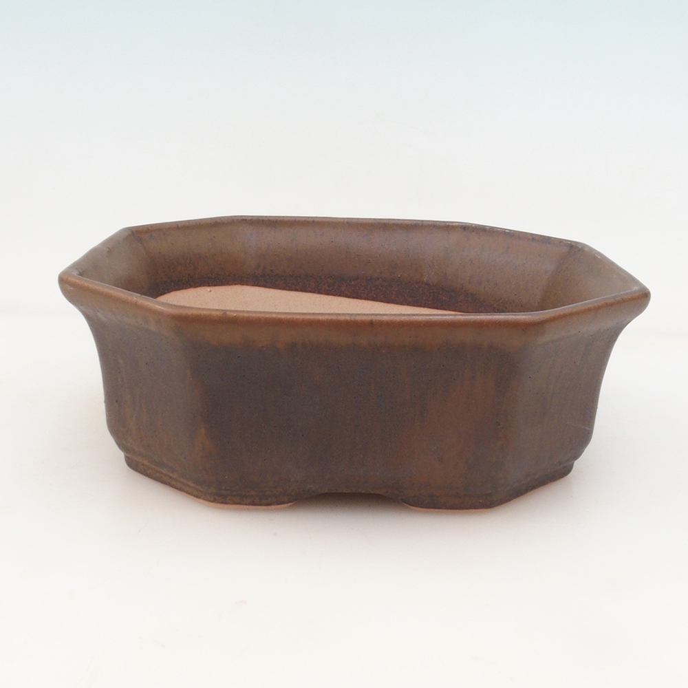 Bonsaischale H14 - 17,5 x 17,5 x 6 - braun