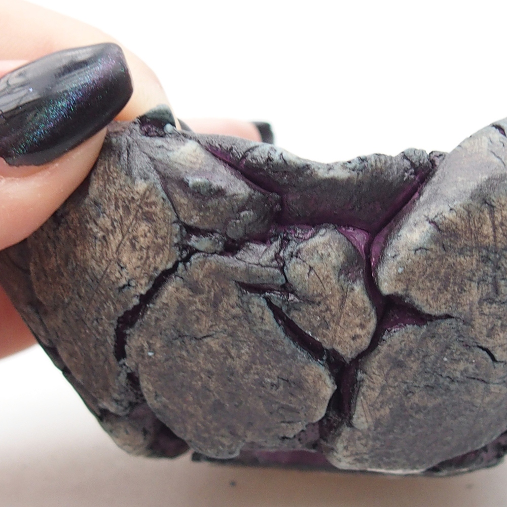 Keramikschale 9 x 8,5 x 4,5 cm , Farbe lila