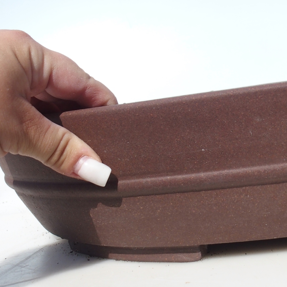 Bonsaischale 49 x 40 x 9 cm - braun