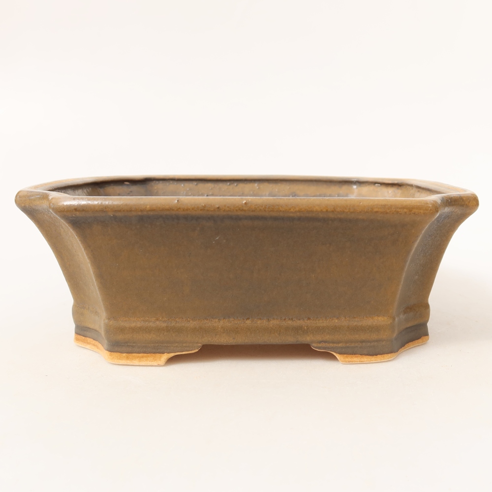 Keramik-Bonsai-Schale 18 x 15 x 6 cm, Farbe: Rosa