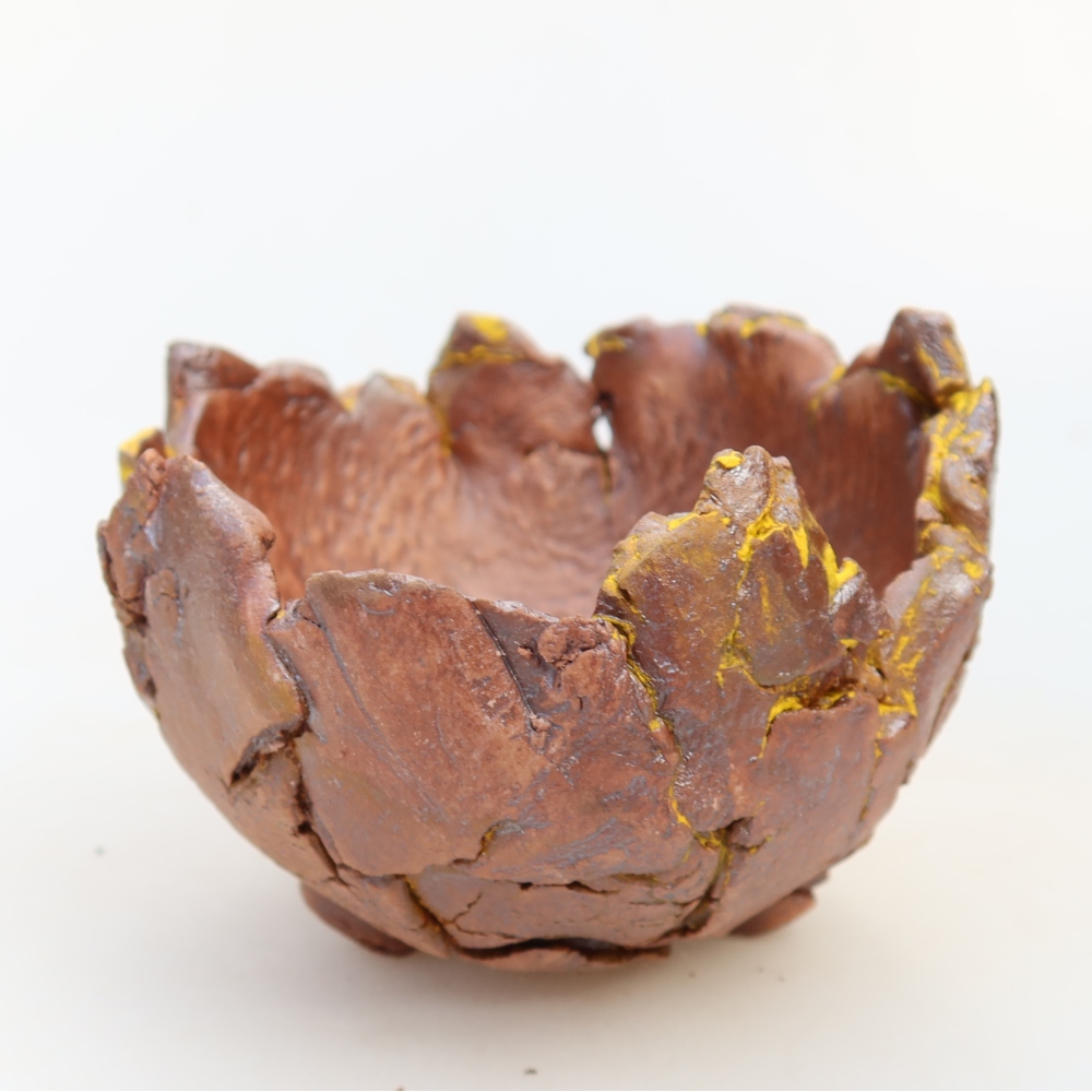 Keramikschale  11 x 10 x 7 cm, Farbe: Gelb