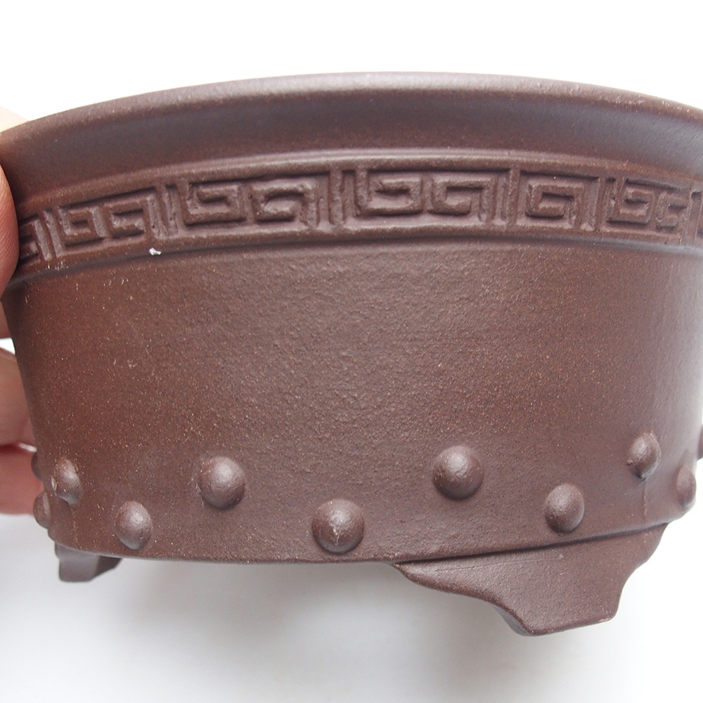 Schale 15 x 15 x 7 cm braun