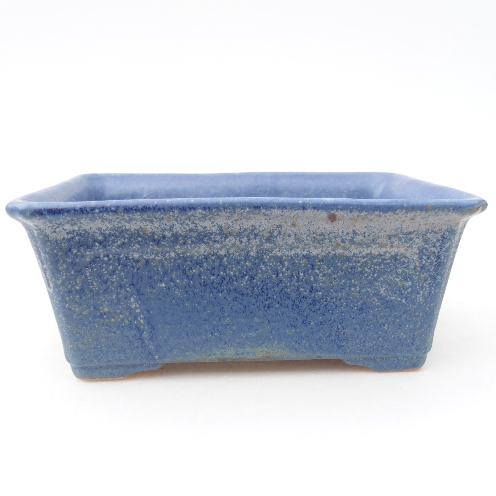Bonsaischale aus Keramik 13,5 x 10 x 5,5 cm, Farbe blau