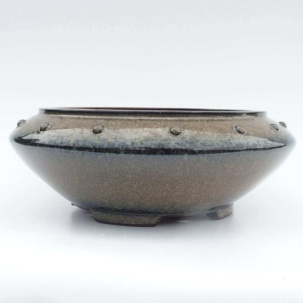 Schale 34 x 13 cm grau