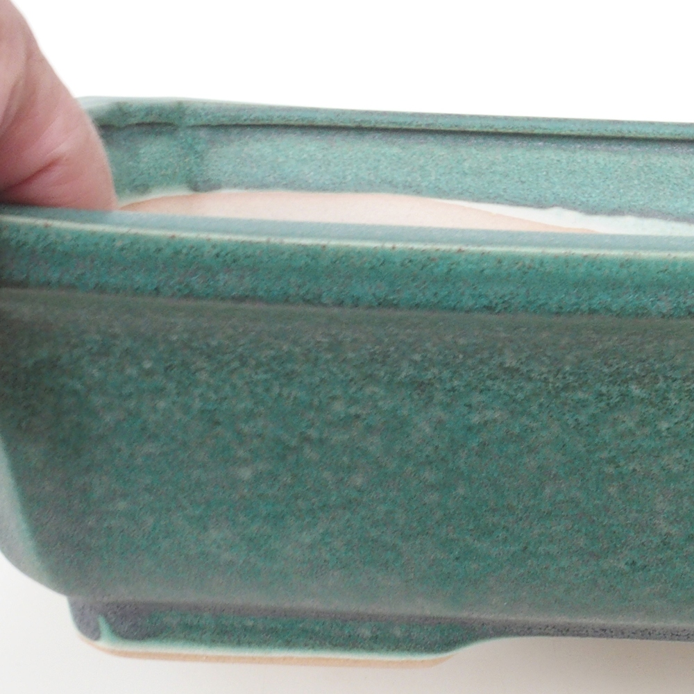 Bonsaischale H07 - 30 x 20,5 x 8 cm - grün