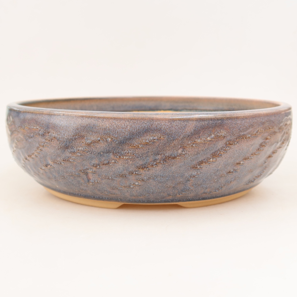 Keramik-Bonsai-Schale 31 x 31 x 9 cm, Farbe: Blau