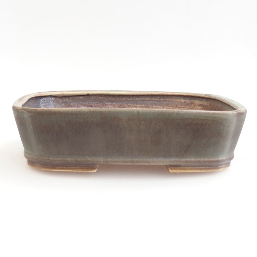 Bonsaischale aus Keramik 24 x 20,5 x 6 cm, grün