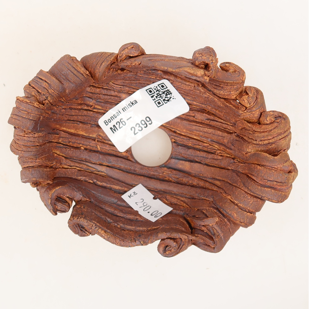 Keramikschale  11,5 x 8,5 x 6,5 cm, Farbe: braun