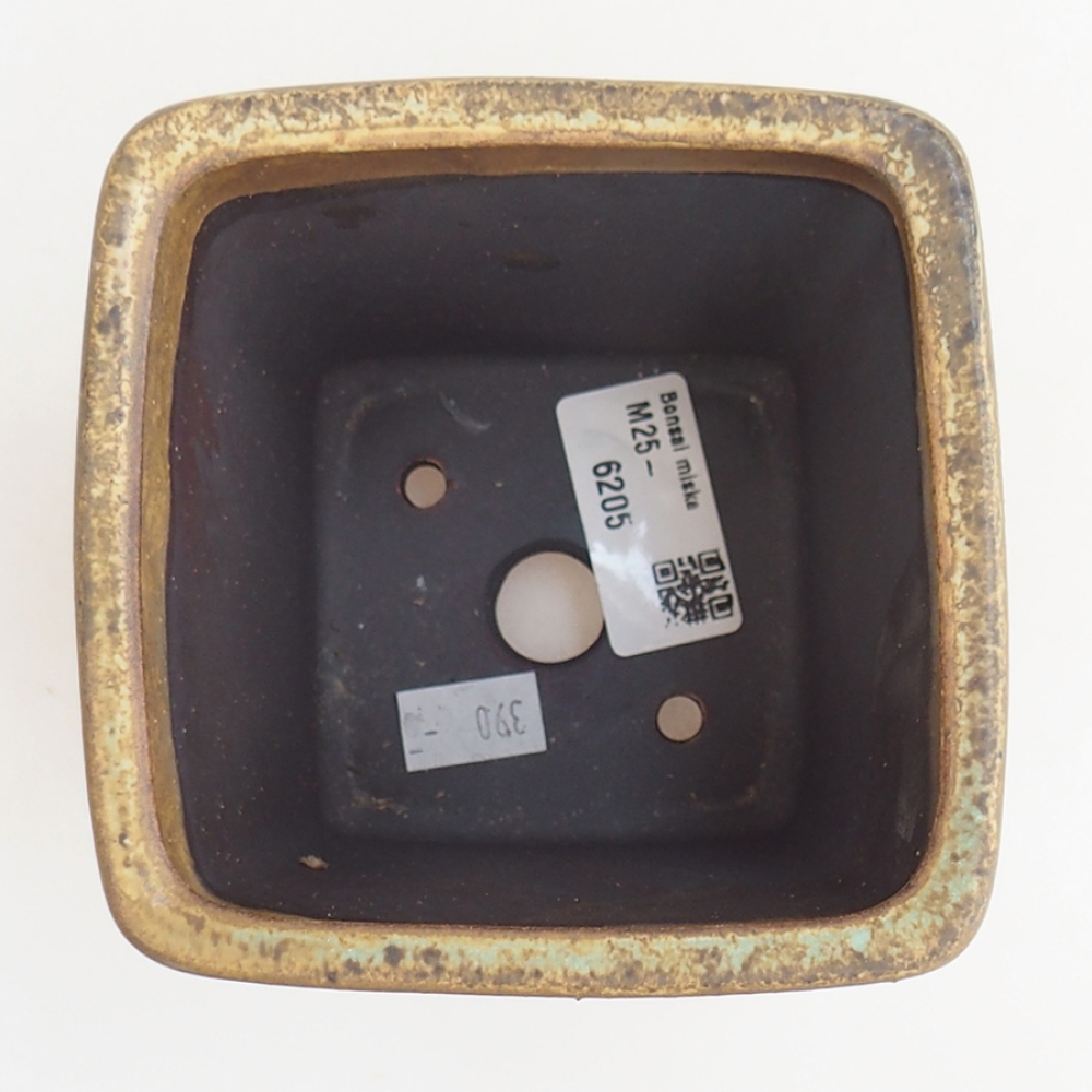 Bonsaischale aus Keramik 10 x 10 x 12 cm, braun