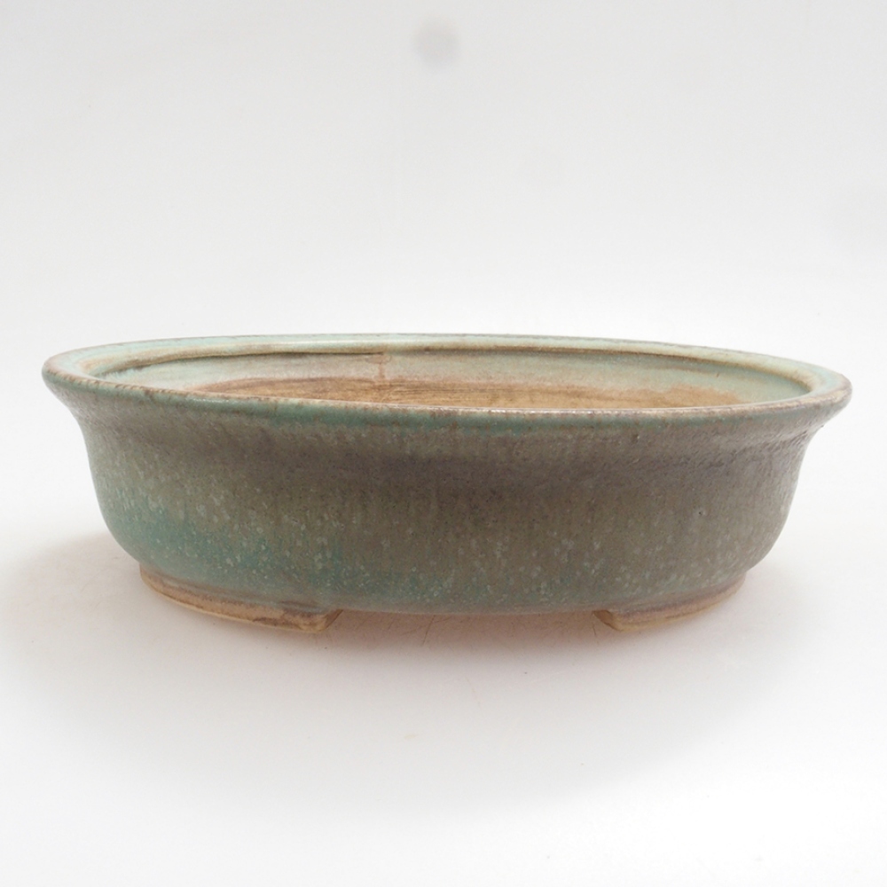 Bonsaischale aus Keramik 10 x 8,5 x 4 cm, braun