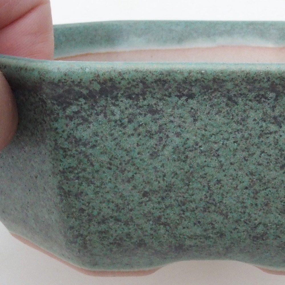 Bonsaischale H13 - 12,5 x 12,5 x 4,5 cm - grün