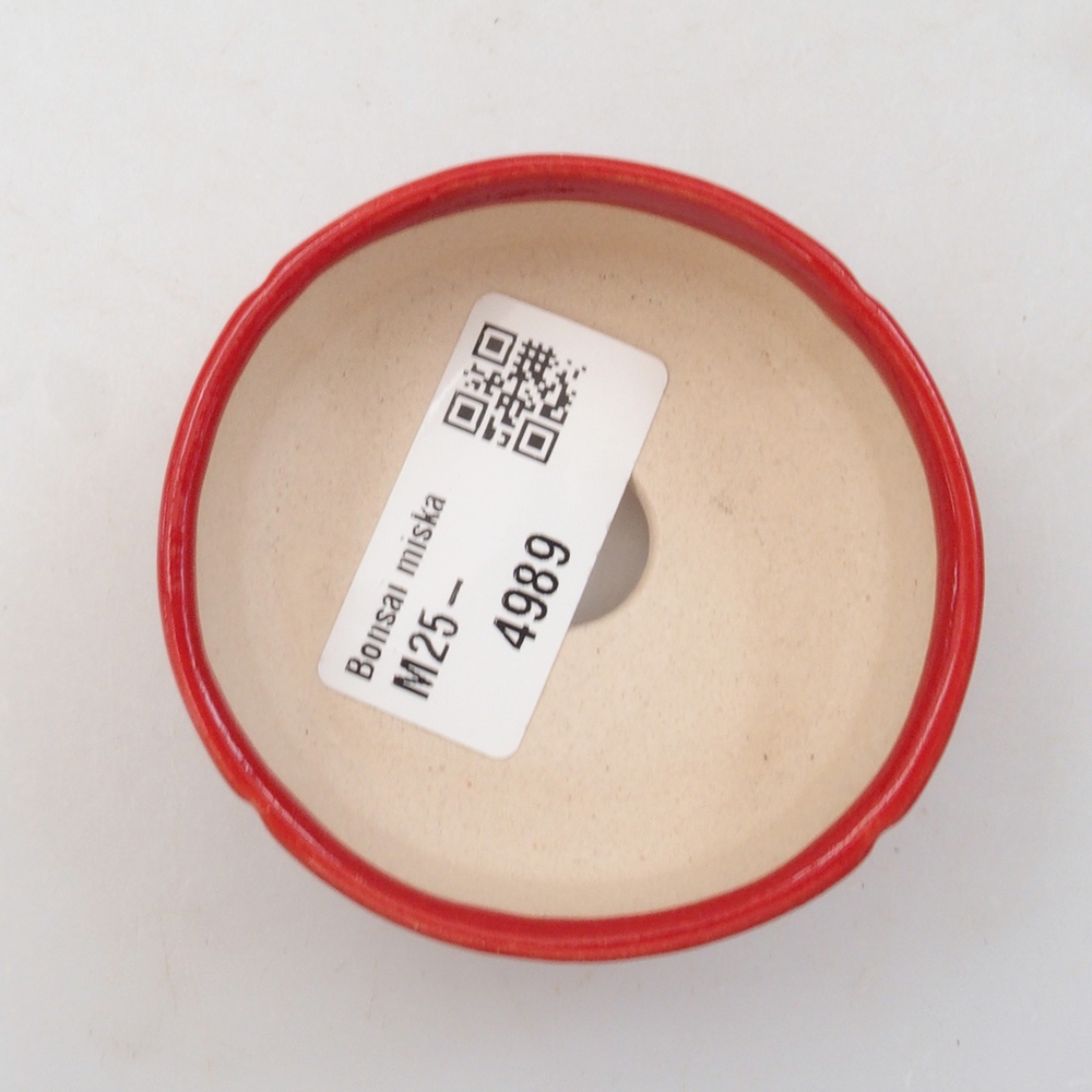 Mini-Bonsaischale 6,5 x 6,5 x 2,5 cm, Farbe rot